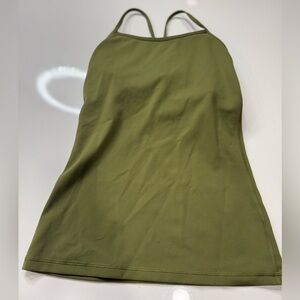 Lululemon Tank Top Womens Padded Small Green Racerback Athletic A020126